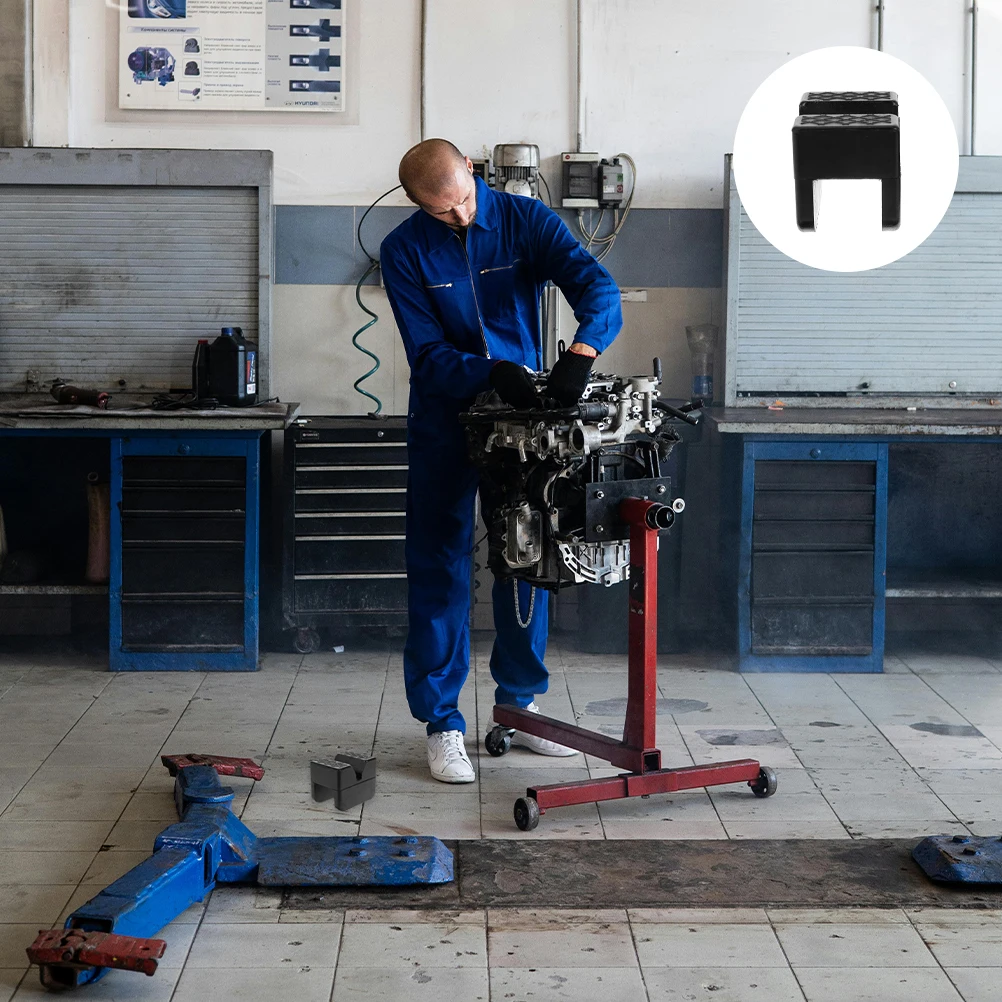 

2pcs Rubber Jack Stand Pads Support Floor Jack Adapter Anti Adjustable Lift Pad Auto Repair Tools for Vehicle Rv