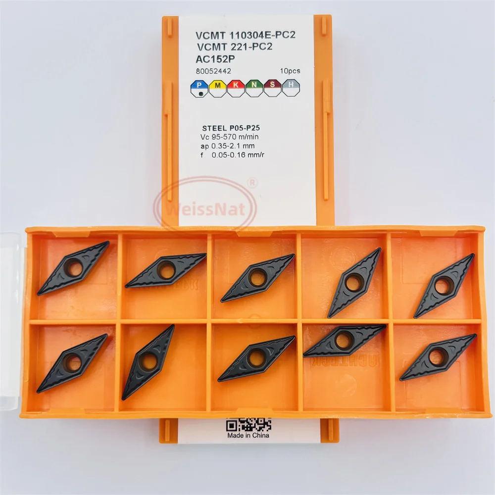 VCMT110304E VCMT110308E VCMT160404E VCMT160408E-PC2 AC152P Carbide Insert VCMT Inserts - view 4