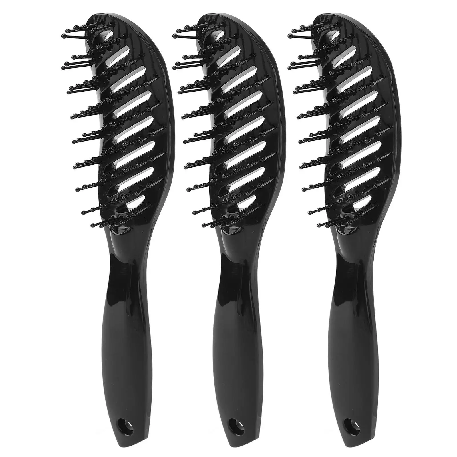 Men's 9-Row Hair Brush for Growth & Detangling - Smoothing & Styling Tool for home Use