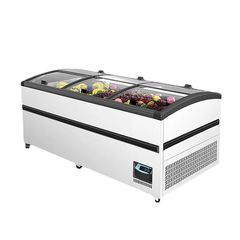 

Freezer commercial seafood quick-freezing, cabinet double-sided, curved combination