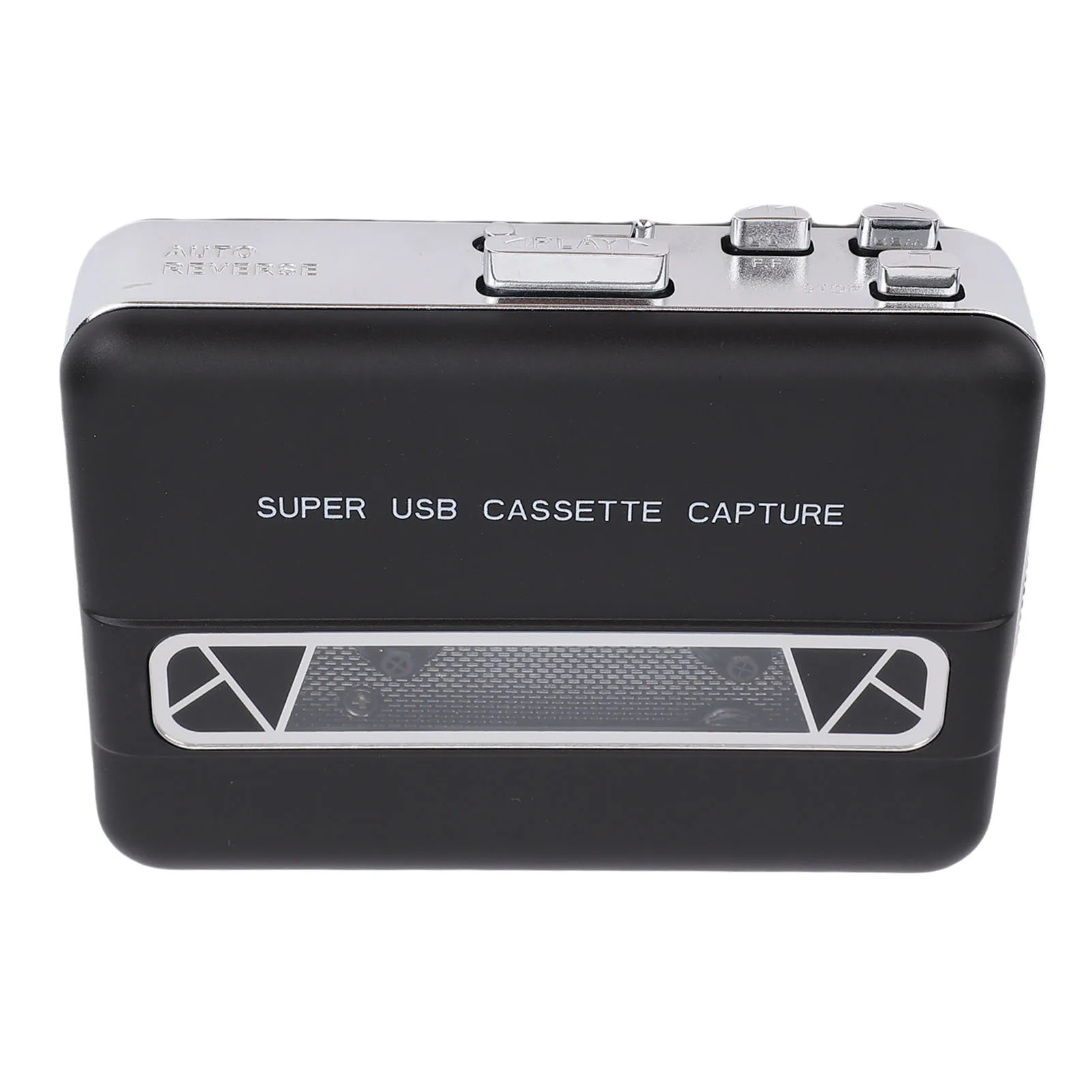 Cassette Tape Player Built in Speaker 3.5mm Earphone Jack Portable Cassette to MP3 Converter for Laptop PC CD Burner
