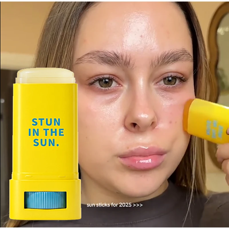 SPF50+ Sunscreen Cream Non-Greasy Face Body Sun Protection Lotion Moisturizing Skincare Stick Oil-Free Hydrating Refreshing