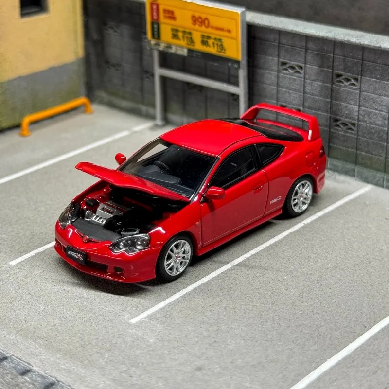 Lcd 1/64 Honda Integra Type R Dc5 Legering Speelgoed Motorvoertuig Diecast Metalen Model Geschenken