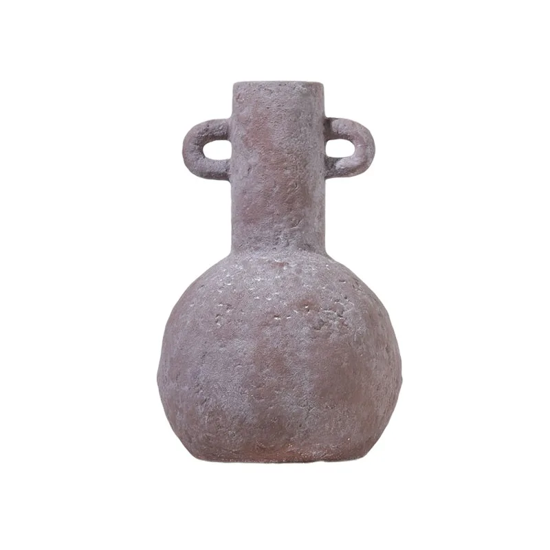 

Ceramic vase retro dried flower arrangement model house ins home accessories ornament decoration
