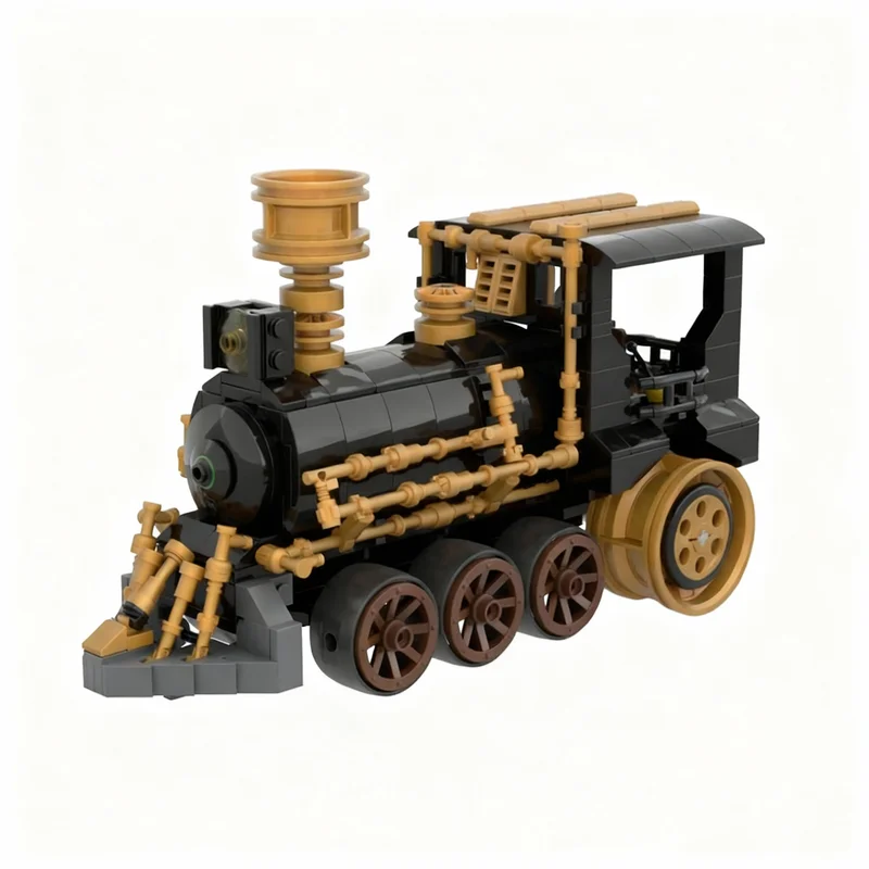 

393pcs MOC Back Past City Trains Model Building Blocks Construction Toy Christmas Gifts DIY Creative Idea Education Birthday