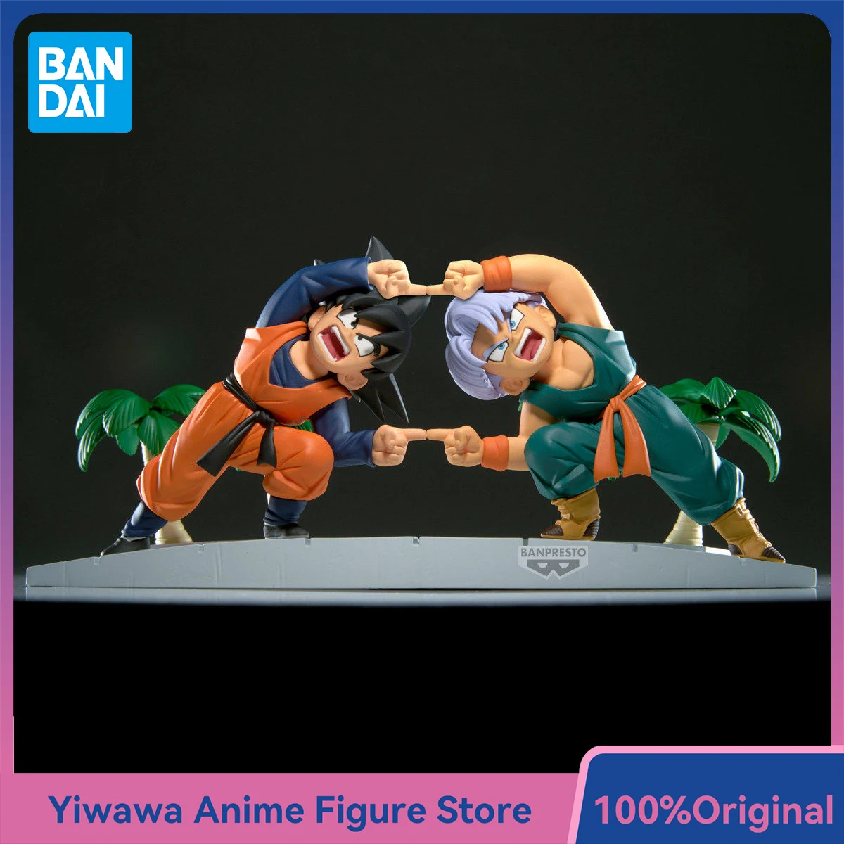 

Newest Banpresto Dragon Ball Z History Box Son Goten Trunks The Dharma Fusion Anime Figure Collectible Model Toys Ornament
