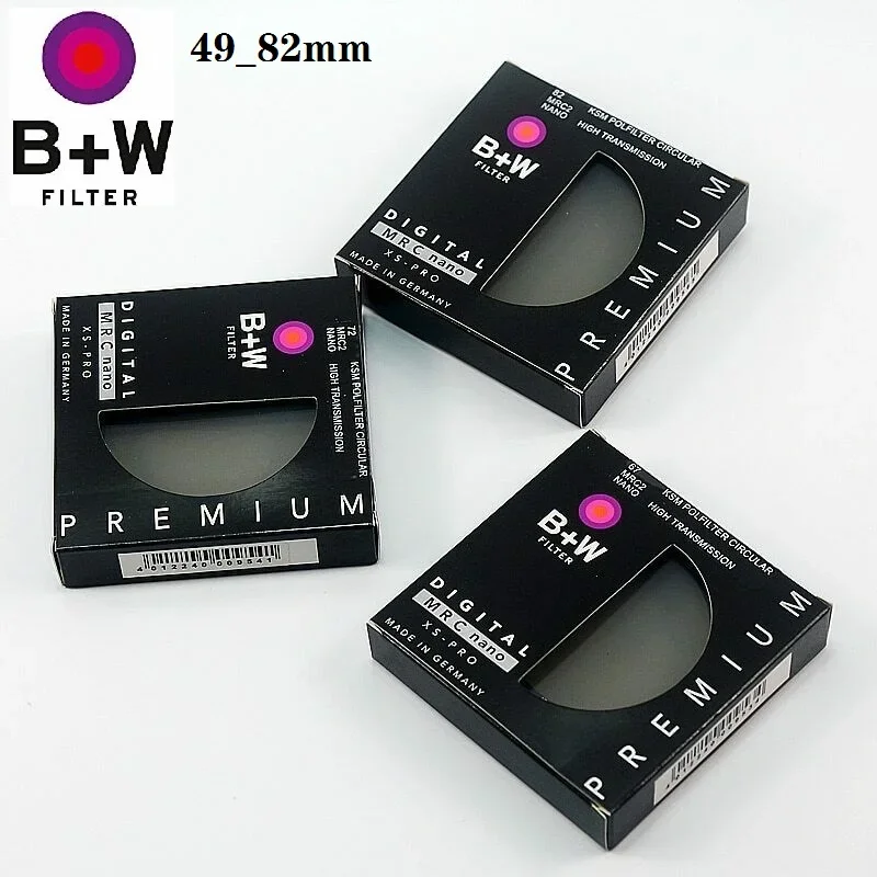 B + W CPL Digital XS-PRO MRC CIR-PL กรอง 49_52_55_58_62_67_72_77_82mm Polarizer/Polarizing สําหรับกล้อง Nikon Sony Canon Filter