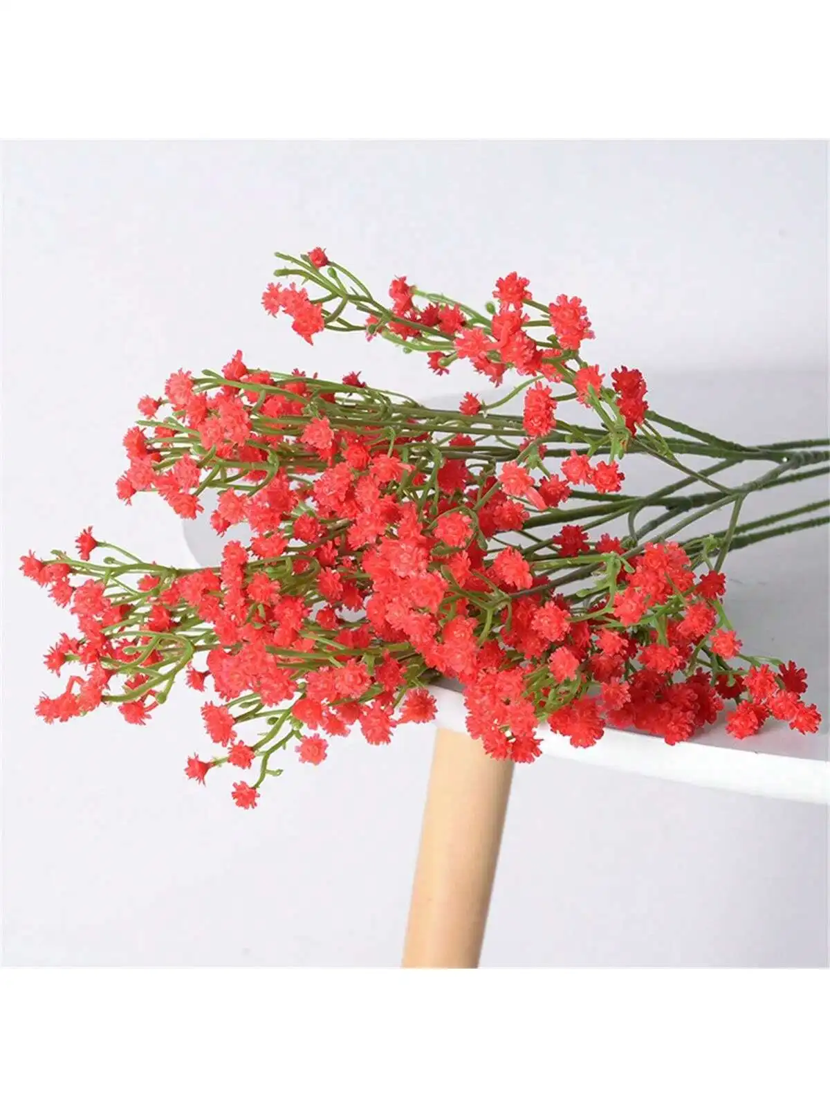 1/3 Stück weiße Gypsophila künstliche Blumen Hochzeit DIY Blumenstrauß Dekoration Arrangement Kunststoff gefälschte Blumen Heimdekoration – Detail 9