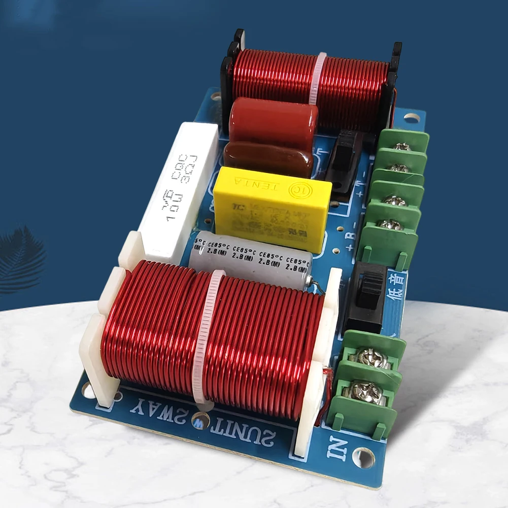 250W 2-Way Speaker Audio Frequency Divider 2500-3000Hz Audio HiFi Filter Circuit Board Home Theater Audio Modification