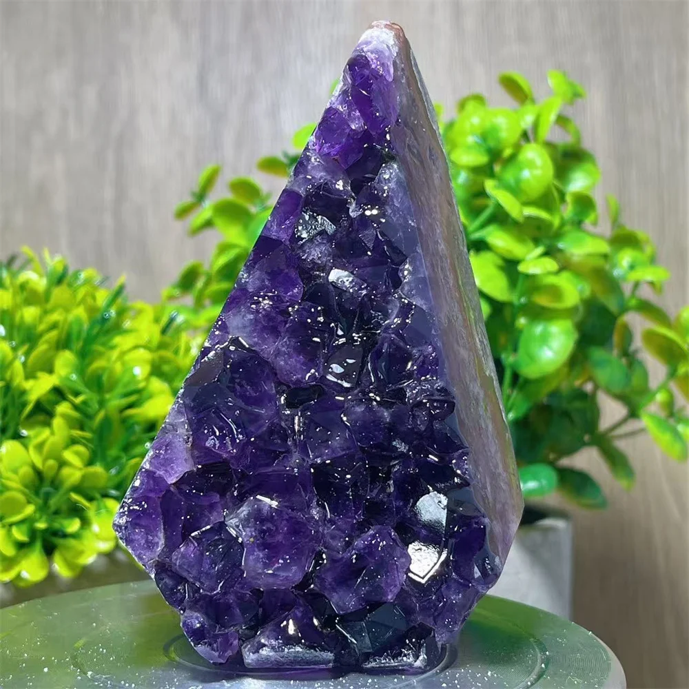 

Amethyst Cluster Natural Crystal Free Form Stone Home Decorat Quartz Specimen Healing Meditation Energy Mineral Gemstone