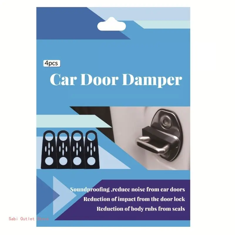 Car Sound Damper Door Lock Buffer Rubber Pad Damping Protector Shock Absorbing