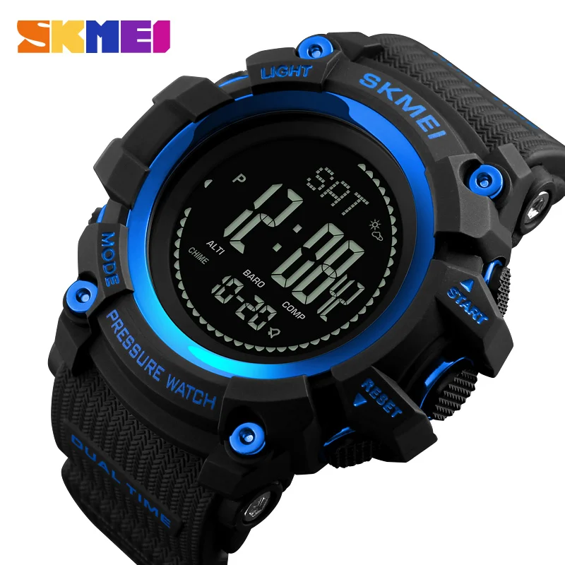 SKMEI Multifunctional Pressure Compass Sport Watches Mens Altimeter Weather Tracker Waterproof Digital Wristwatches reloj hombre