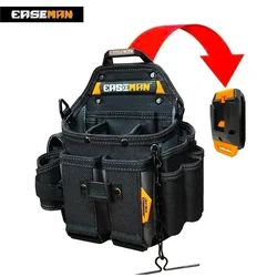 Bolsa de herramientas vacía EASEMAN resistente al agua, bolsa de cinturón de gancho rápido para electricista, carpintero pesados, regalo de alta calidad para hombre