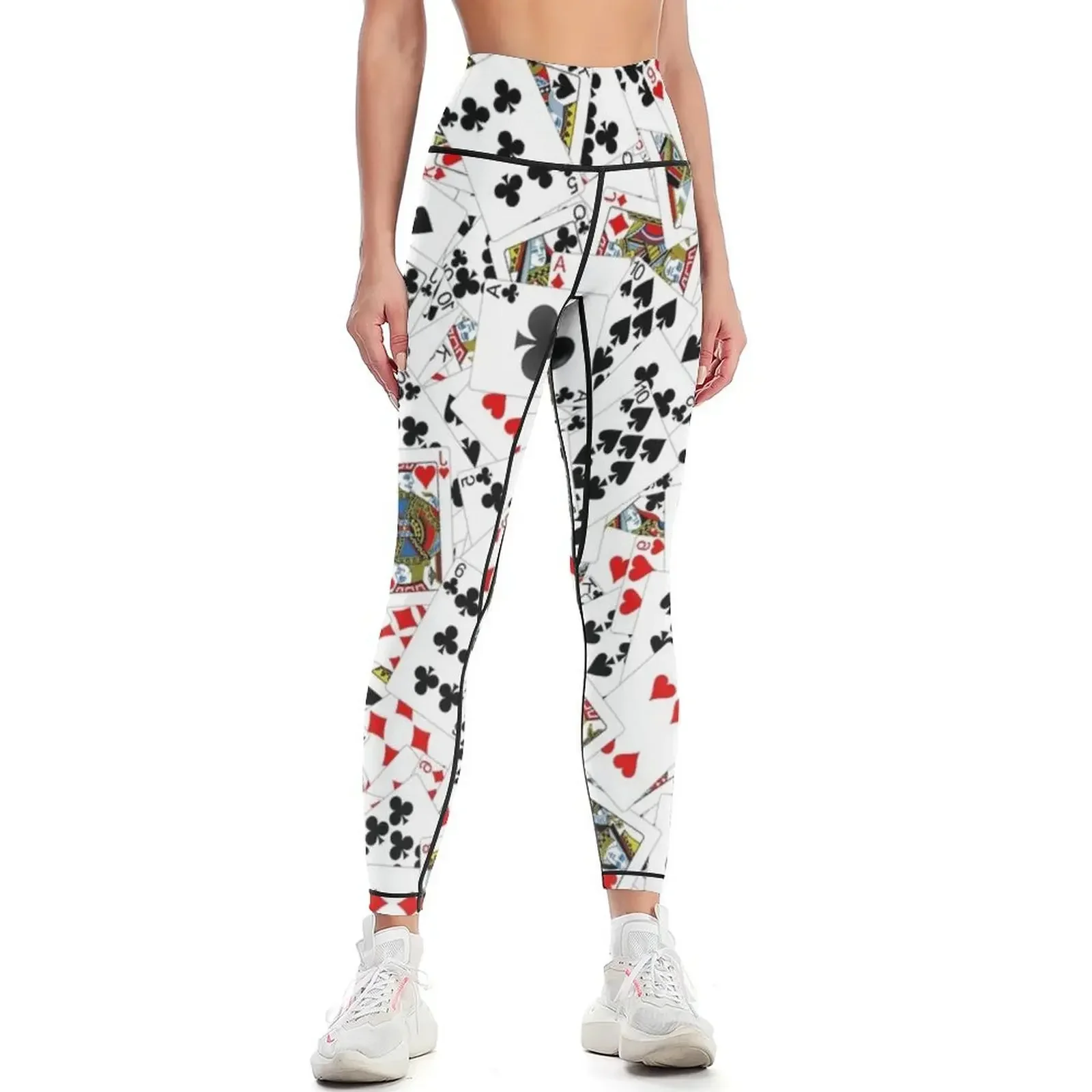 Playing cards Leggings gym wear Jogger pants fitness set gym Women sports Womens Leggings