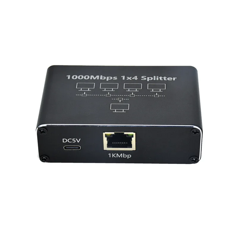 1000Mbps Ethernet Splitter Adapter LAN Extender Network RJ45 1 to 2/3/4 Works Simultaneously For TV Computer Router Switch