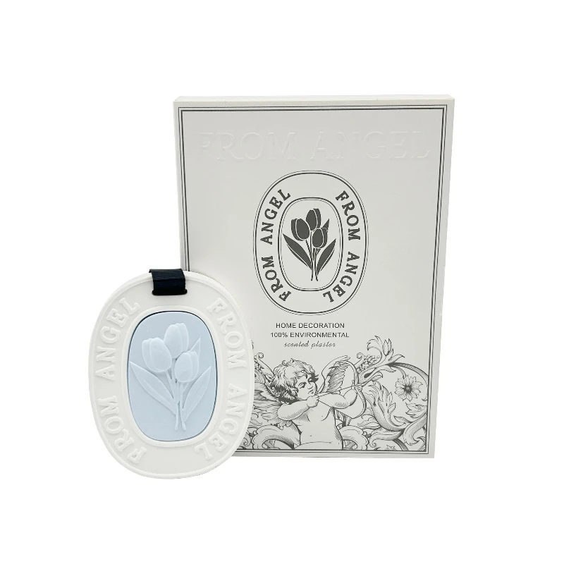 Scented Tulip Car and Closet Ornament, Plaster Diffuser for  Home and Office Decor Air Freshener Gift