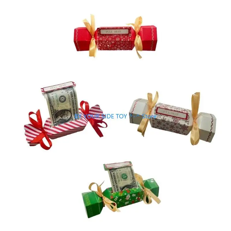 Creative Cash Candy Gift Pouches ต้นคริสต์มาสสีเขียวและเกล็ดหิมะออกแบบ u6xe