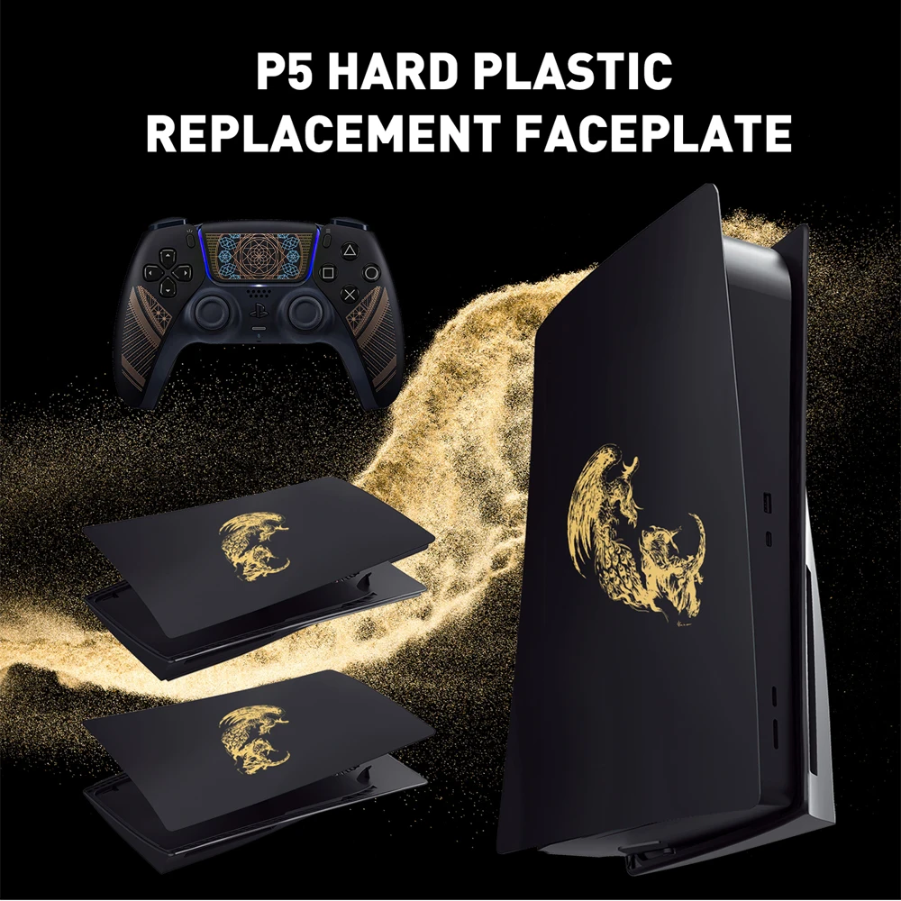 Placas de cubierta para Playstation 5, placa facial personalizada, carcasa de piel dura a prueba de golpes para PS5, edición Final Fantasy XV