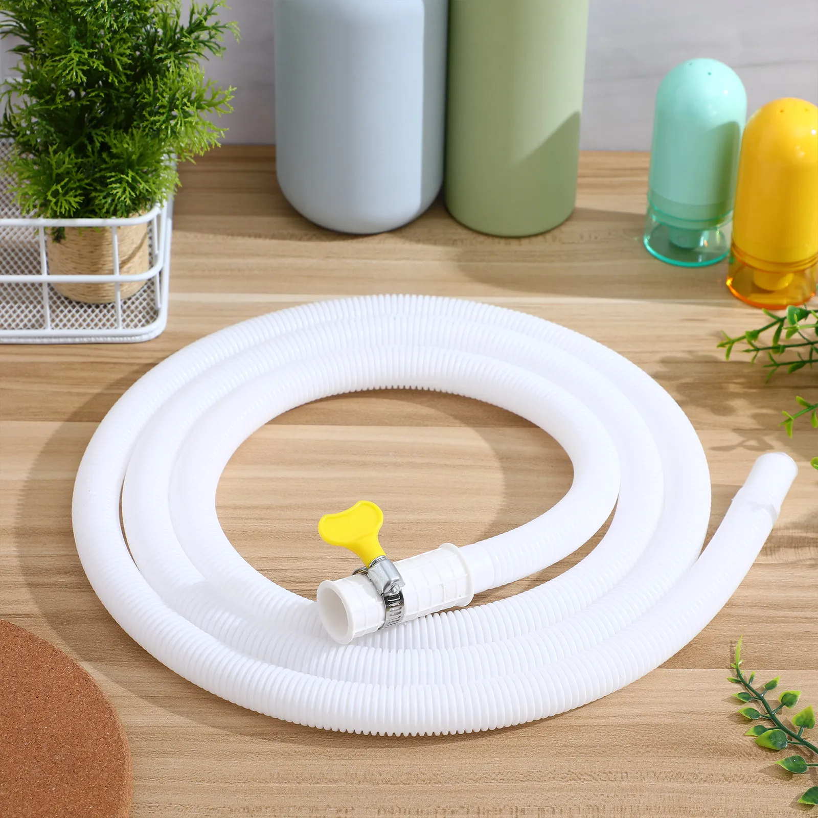 Air Conditioner Drain Hose Pe Stainless Steel Clamp Extension Suitable for Mini Split Ac Washing Machine Inlet Flexible Drain