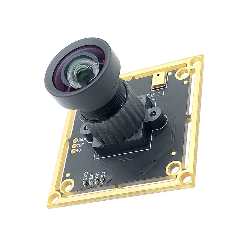 pure physical HD Zero Distortion CCTV HD 5MP IMX335 UVC USB Webcam Industrial 30FPS USB Camera Module Support Audio Linux