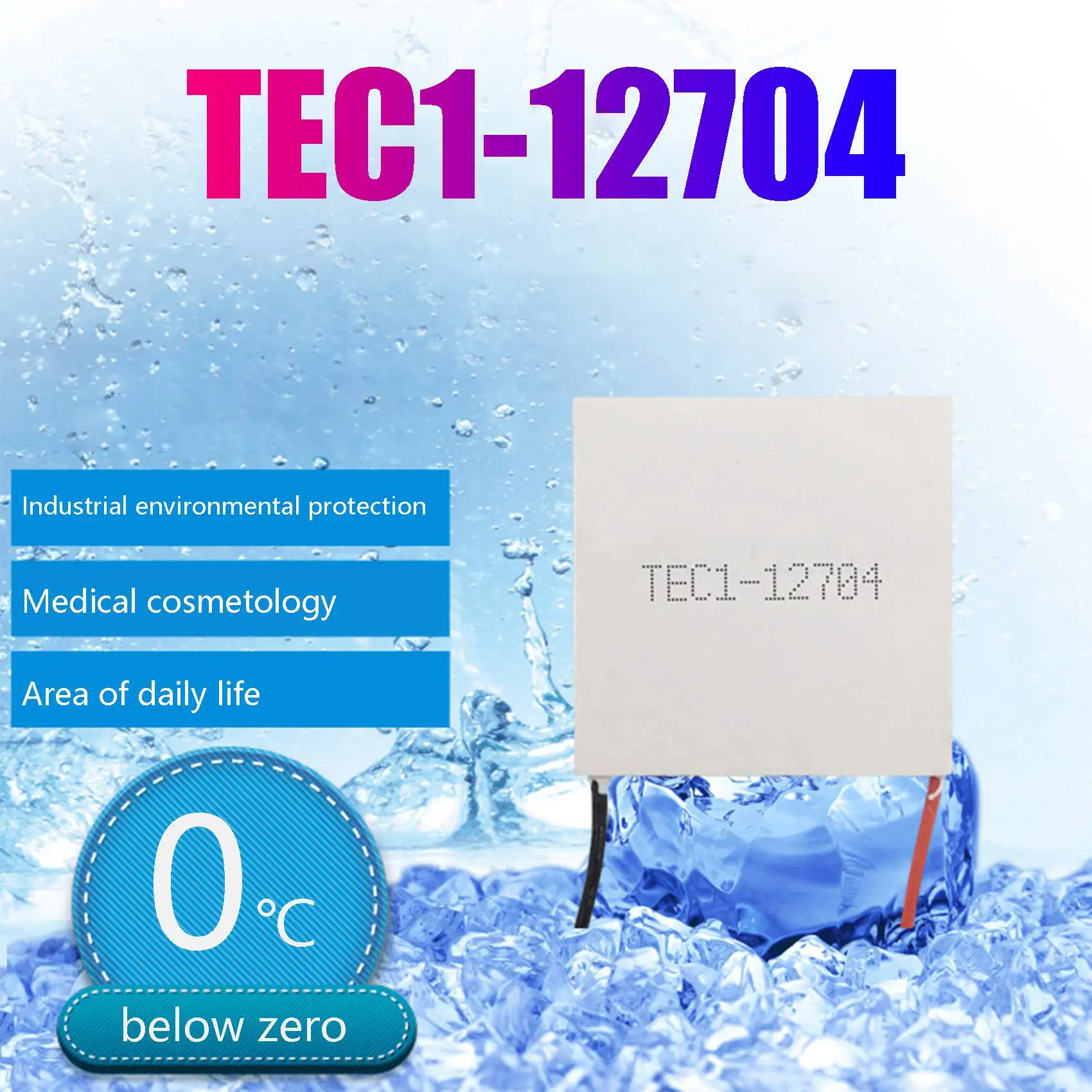 TEC1-12704 Thermoelectric Cooler Peltier 30mmx30mm TEC1 12704 Elements Module 12V4A Cooling Peltier