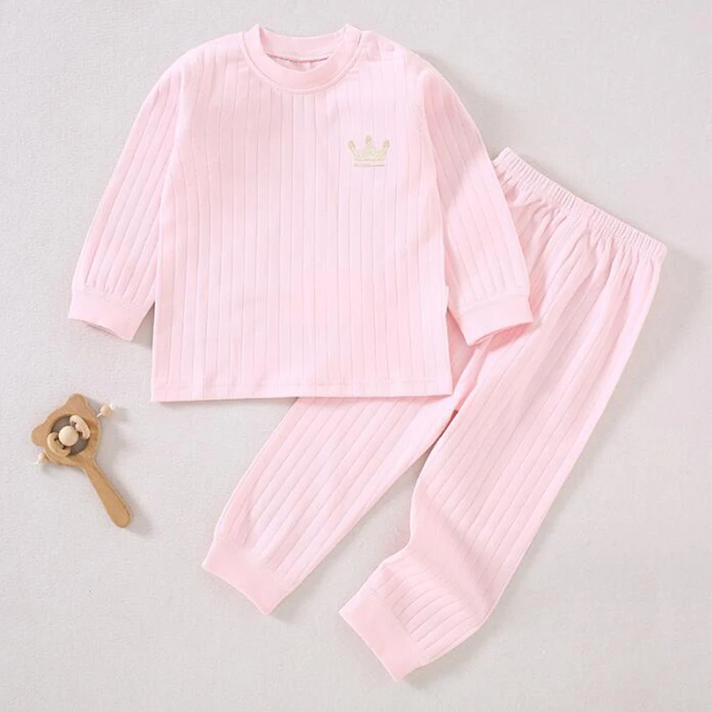 Baby Boy Clothes Set 100% Cotton Long Sleeve Tops + Pants Two Pieces Spring Autumn Infant Clothing Home Wear Baby Girl Outfits