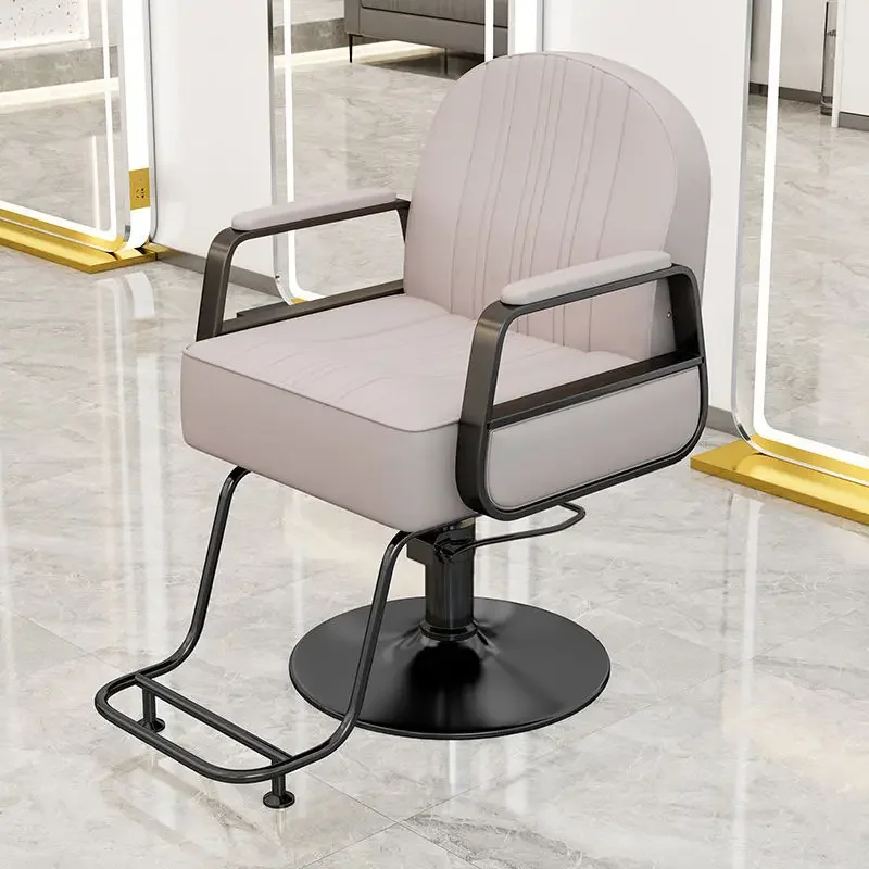 Poltrone da barbiere estetiche di lusso Poltrona da parrucchiere professionale girevole in altezza regolabile per pedicure Vanity Barberia Salon Furniture