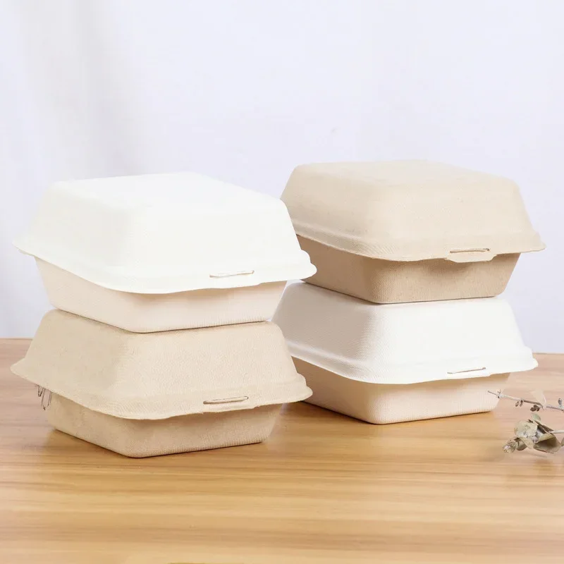 Disposable Lunchbox Bento Food Containers Baking Dessert Microwavable Burger Snack Boxes Cake Bowl Picnic Camping 10PCS