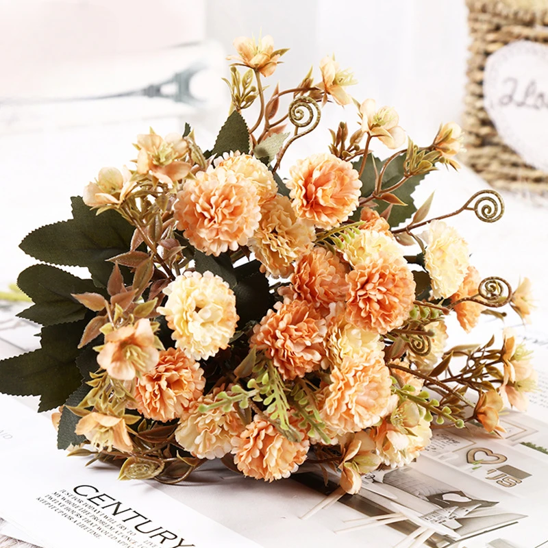 Artificial Flower Home Decoration Rose Flower Decoration Bedroom Plant Artificial Flower Fake Flower Wedding Decoration Gift