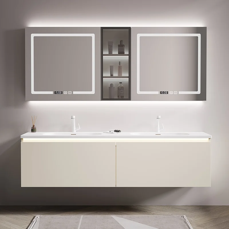 

Drawer Double Sink Cabinet Bathroom Vanity Set Hotel Bathroom Vanity