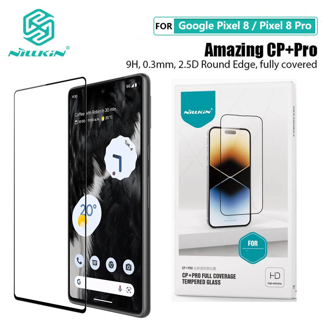 

For Google Pixel 9 Pro Screen Protector NILLKIN CP+Pro Anti-Explosion Fully Tempered Glass For Google Pixel 8/8 Pro Glass Film