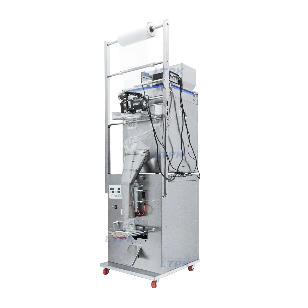 LT-BPT200B Multi-functional Three Heads 200g Back Sealing Grain Milk Pouch Film Packing Machine