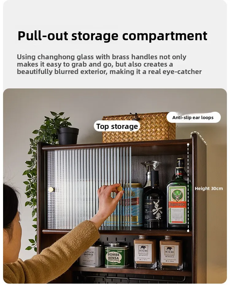 خزانة جانبية لغرفة الطعام ضيقة، خزانة خزانة، خزانة شاي #6