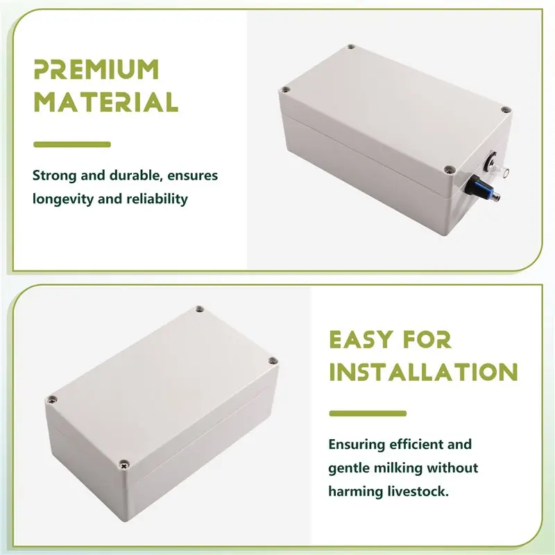 ABFU-12V Electric Pump Milking Machine Accessories Vacuum Pump Not Include Bucket For Donkey Sheep Cow Horse EU Plug view 6