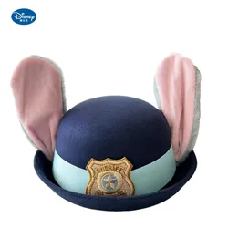 Zootopia Judy Hopps 애니메이션 주변 장치 창의적 귀여운 입체 토끼 귀 중산모 여성스럽고 달콤한 간단한 모자