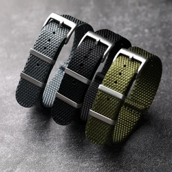 High-Strength Waterproof Wear-Resistant Nylon Bracelet 20 22MM Adapted For Diving Watches Soft Breathable High-Grade For Men.