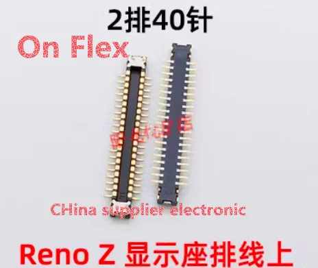 Voor elastische 40pin 30pin moederbord inline kabel gesp staart gesp connector op Oppo Reno Z board