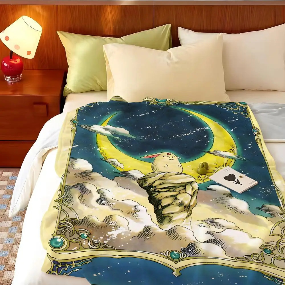 Anime M-Magic K-Knight R-Rayearth Throw Flannel Throw Blanket, Lightweight Cozy, Durable Washable cute Cool