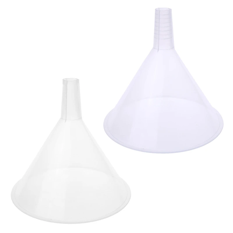 

150mm Plastic White Transparent Funnel For Garage / Car Liquids / Laboratory / K Drop Shipping