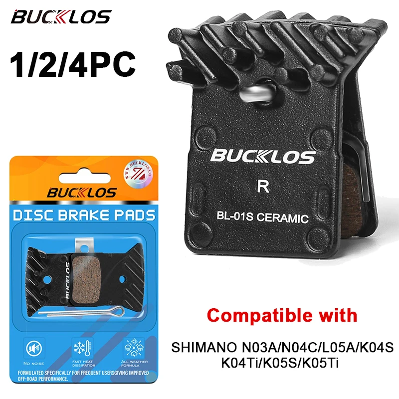 

BUCKLOS Керамическая велосипедная тормозная колодка MTB Тормозная колодка для Shimano L05A K04S K05S Рассеивание тепла Гидравлические тормозные колодки Mountian для шоссейного велосипеда