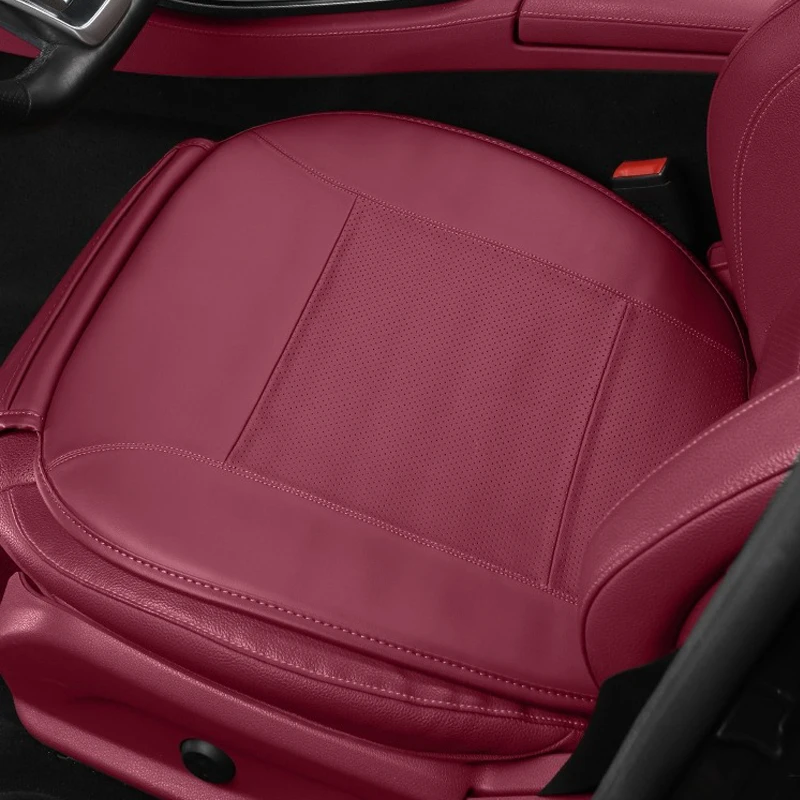 

Premium NAPPA Badge Car Seat Cushion For Porsche Panamera Cayenne Macan Leather Decoration Products Cover Car Accessories