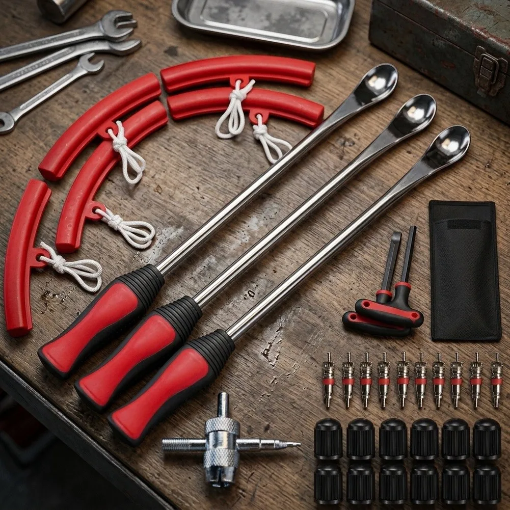 For Tire Installation Tire Scoop Kit Tire Scoop Kit Tire Change Kit Polished Chrome Finish For Motorcycle Tires