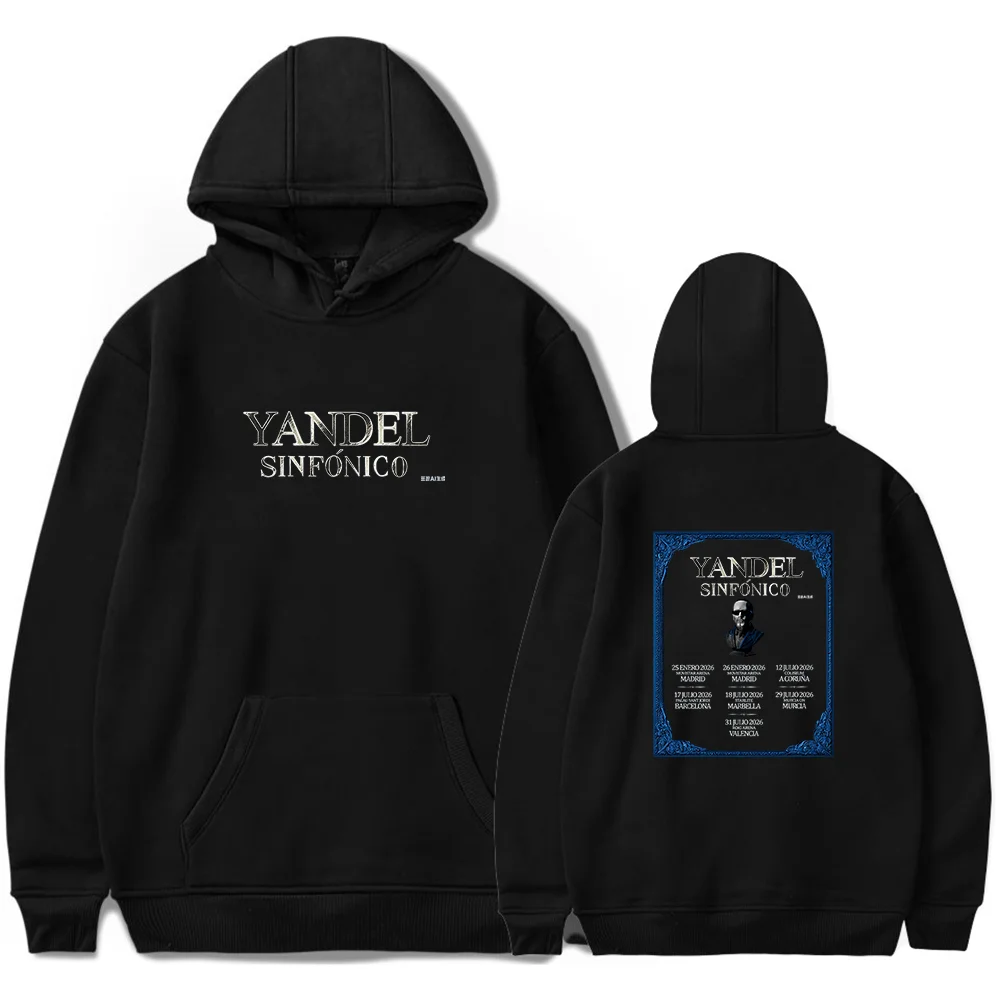Sudadera con Capucha Yandel Sinfónico Tour 2026, Ropa de Manga Larga Unisex, Sudadera