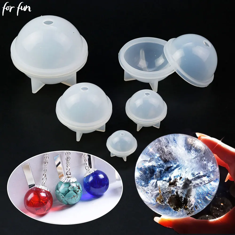 For fun Handmade Epoxy Silicone Mold 3D Planet Ball Craft Mold Making Tool Mould UV Resin Epoxy Dried Flower Resin Gift