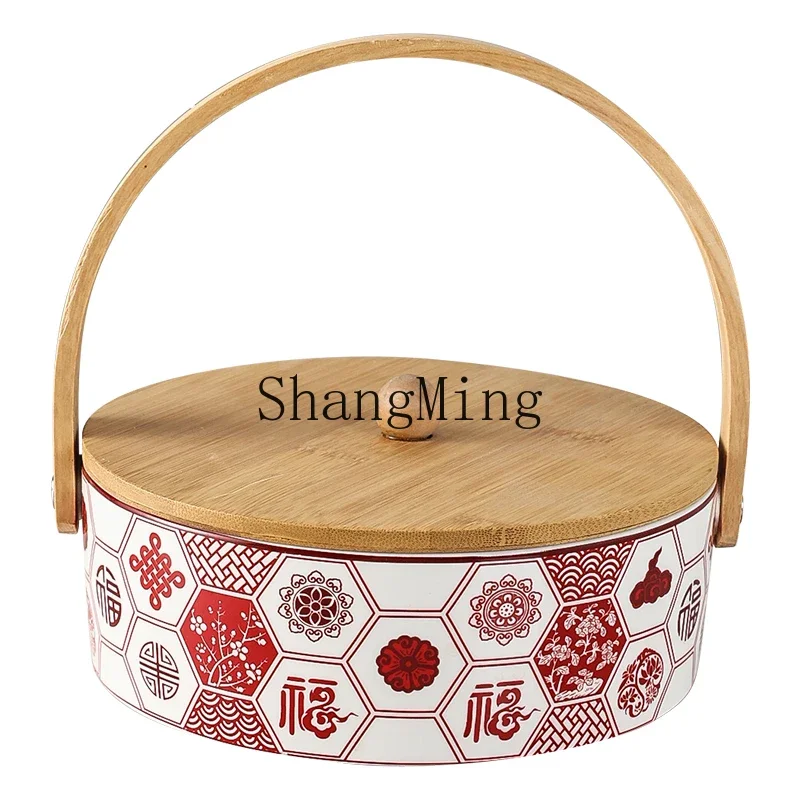 

ZYY exquisite high-end ceramic fruit plate snack candy plate set home new living room coffee table