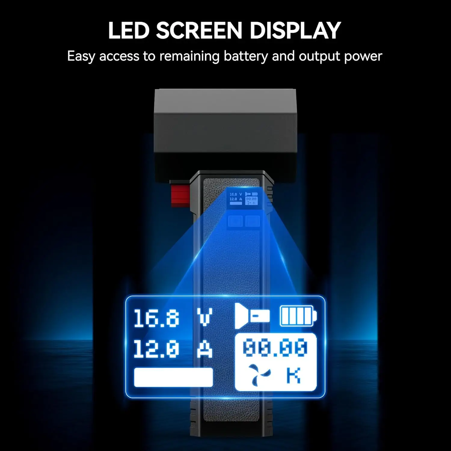 Booster Violent Fan Powerful Handheld Lighting Turbo Fan TF64 with LED light 64MM Brushless motor High speed 1600G Thrust