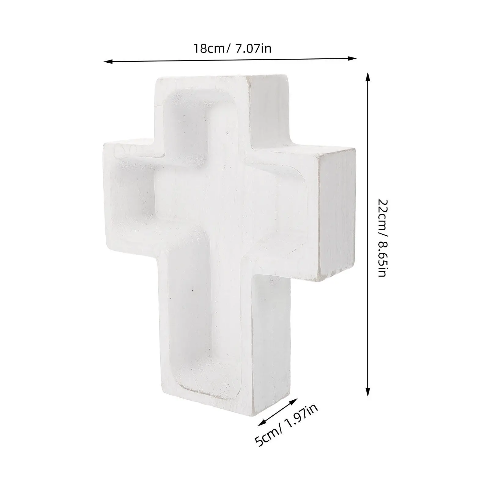 Wooden Fruit Serving Tray Cross Shape Large Capacity Snack Plate for Home Kitchen Multi-Function Food Storage Tray Wood Serving