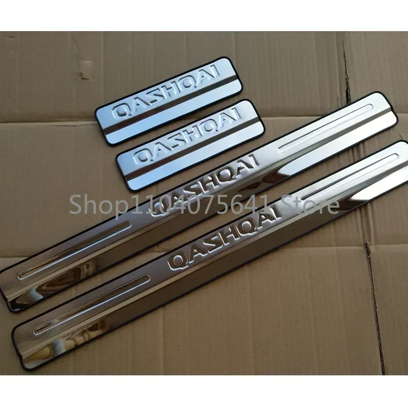 

Car Sticker For Nissan Qashqai J11 Accessories Door Sill Scuff Plate Protector Threshold Stainless Steel Pedal Styling Trim