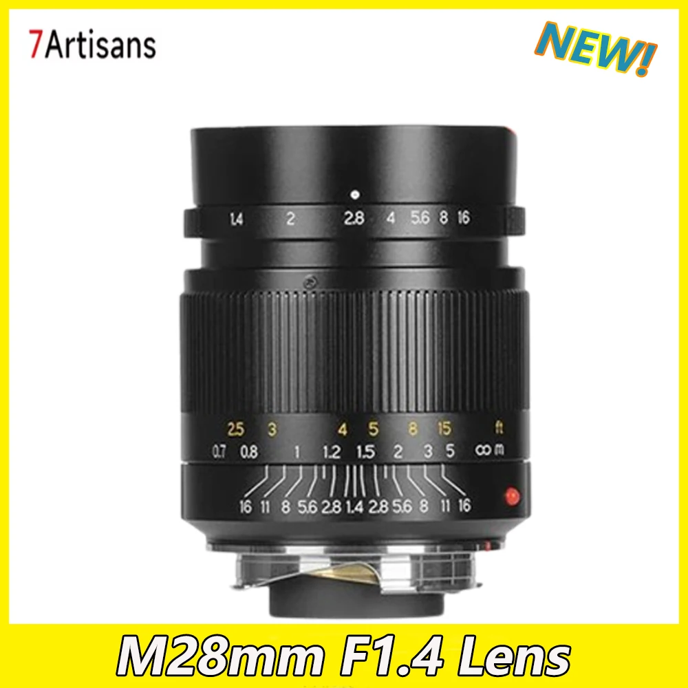 

7artisans M28mm F1.4 Большая диафрагма M-Mount Lens для Leica Camera M-M M240 M3 M5 M6 M7 M8 M9 M9P M10