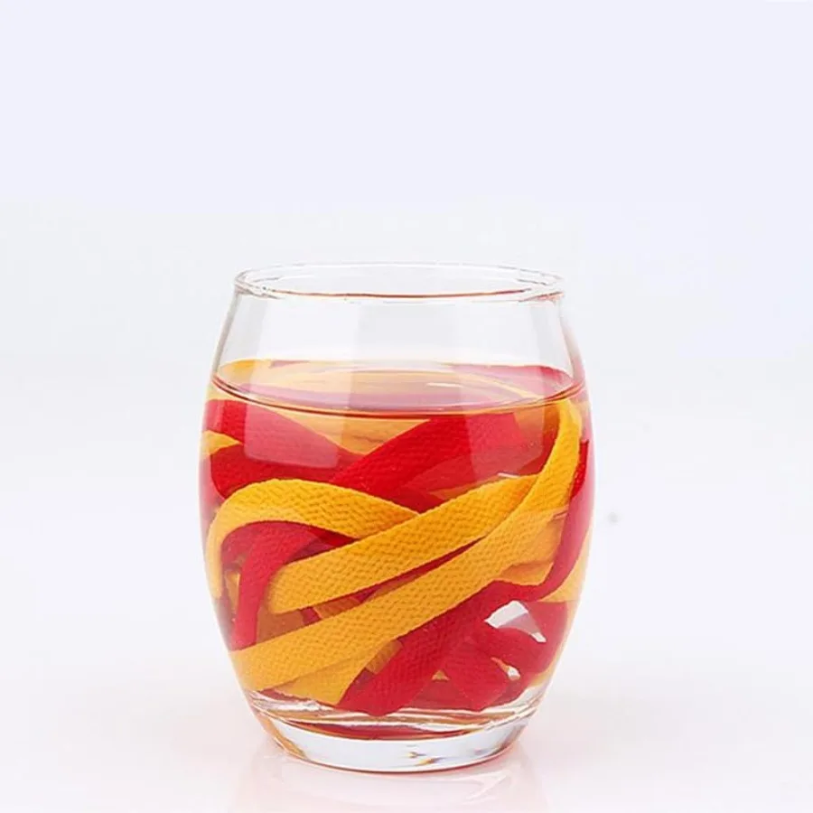 أربطة أحذية مسطحة للأحذية الرياضية، حلقة الركض، أوتار 2 Ps متعددة الأطوال والألوان #4